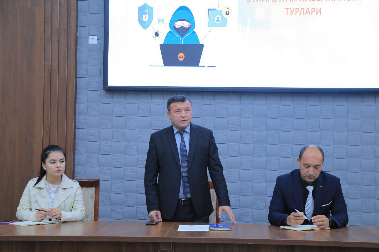 "AXBOROT KOMMUNAKATSIYA VOSITALARI VA INTERNET TARMOG'IDAN TO'G'RI FOYDALANISH" mavzusida seminar-trening tashkil etildi