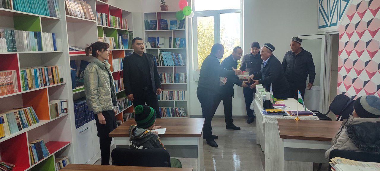 NamDPIdan maktab kutubxonasiga kitoblar hadya qilindi