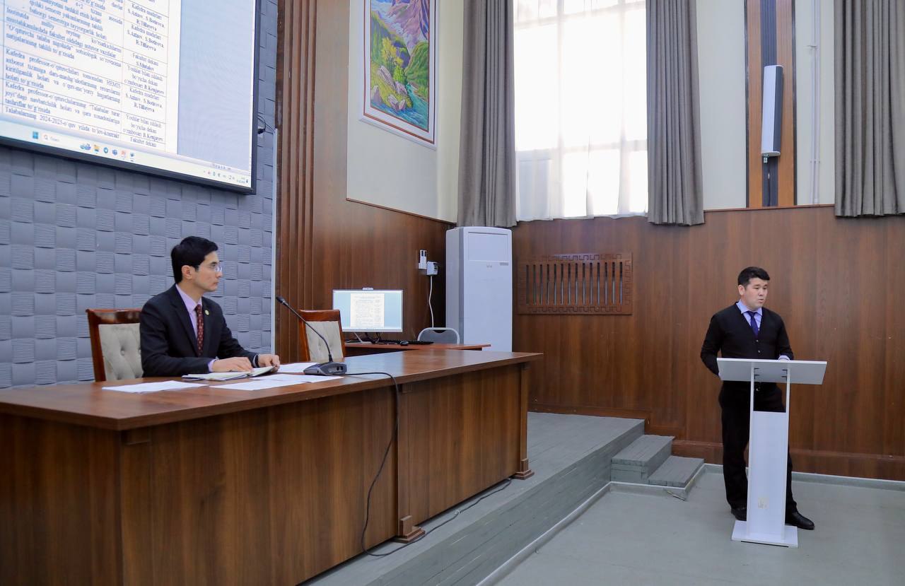 Ijtimoiy fanlar fakulteti Kengashining kengaytirilgan yig‘ilishi bo‘lib o‘tdi