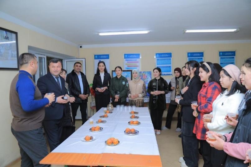 Olis hududlardan qaytgan bir guruh talabalar kutib olindi.
