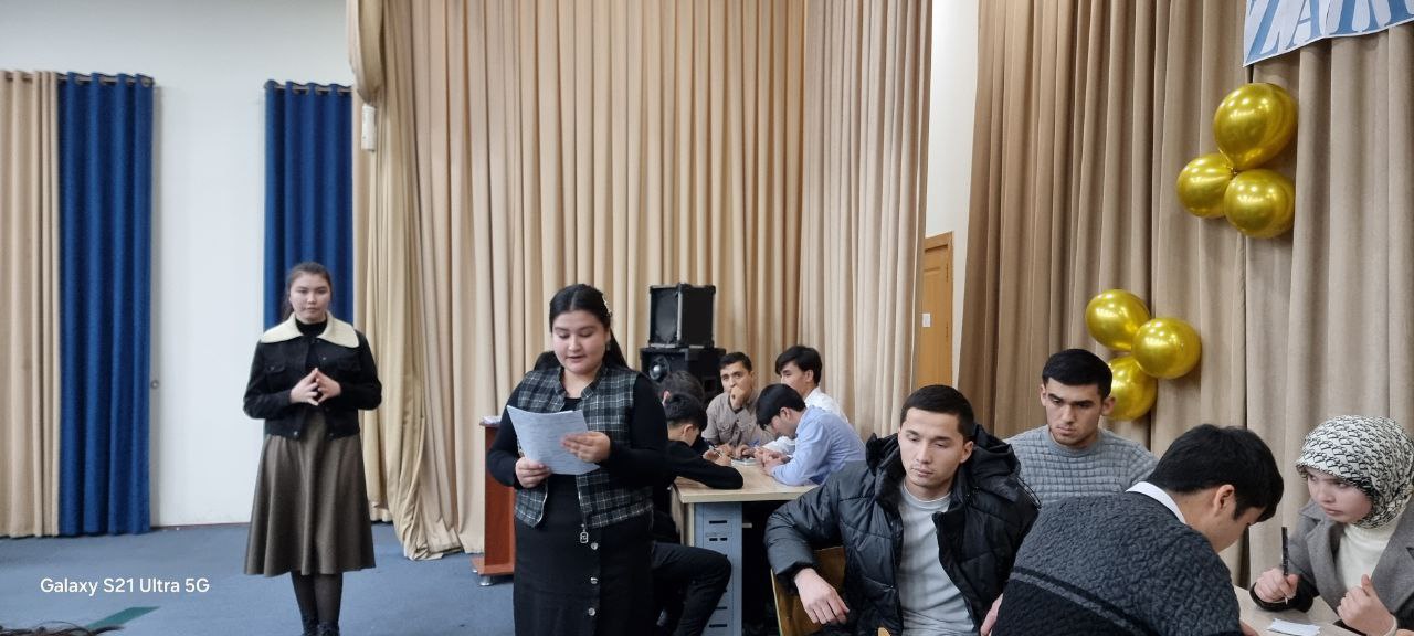 Kechki taʼlim shakli talabalari  "Zakovat" intellektual turnirida!