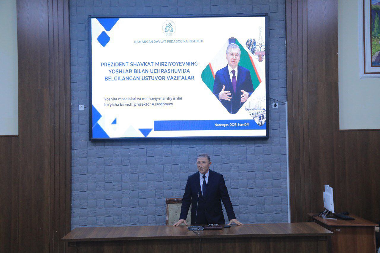 O'zbekiston respublikasi Prezidentining yoshlar bilan o‘tkazgan uchrashuvi yuzasidan seminar tashkil etildi