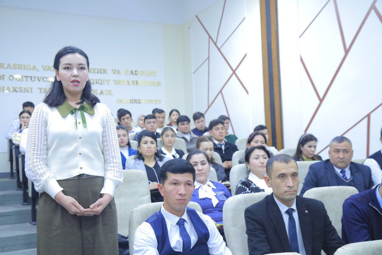 O'zbekiston respublikasi Prezidentining yoshlar bilan o‘tkazgan uchrashuvi yuzasidan seminar tashkil etildi