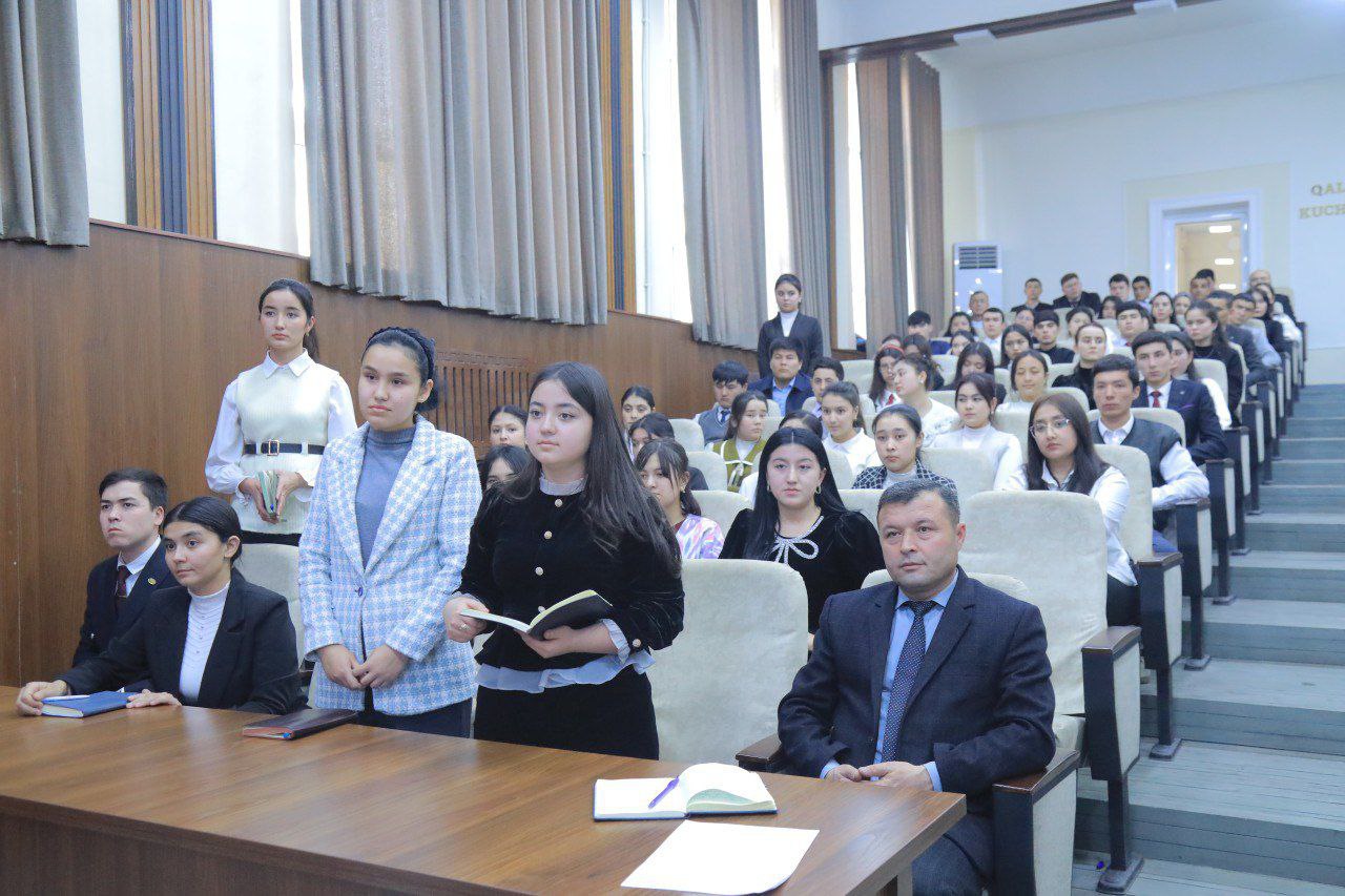 O'zbekiston respublikasi Prezidentining yoshlar bilan o‘tkazgan uchrashuvi yuzasidan seminar tashkil etildi