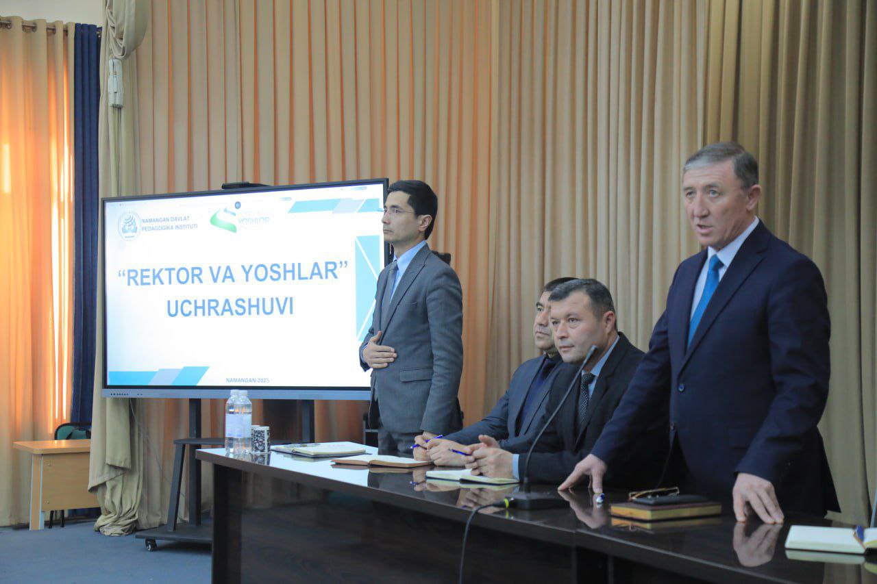 "REKTOR VA YOSHLAR" UCHRASHUVI OʻTKAZILDI