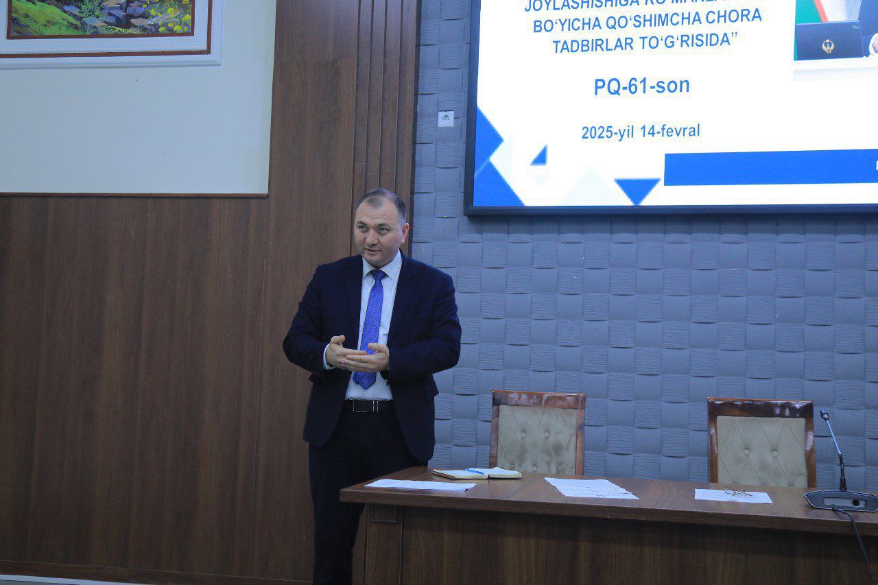 Prezident qarori ijrosi yuzasidan seminar tashkil etildi.