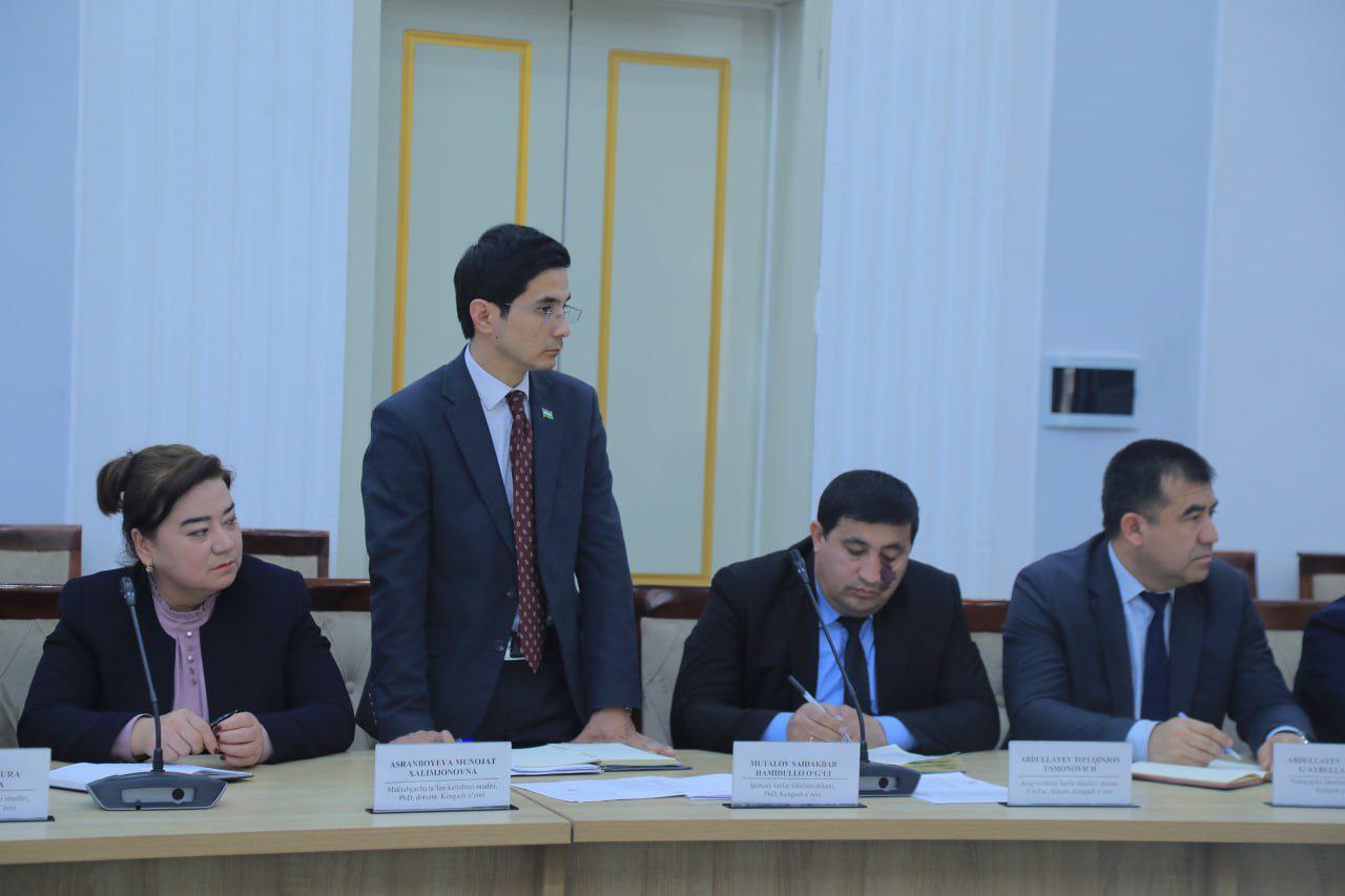 Namangan davlat pedagogika institutida oʻtkazilgan 7-sonli Kengash yigʻilishi doirasida kun tartibidagi quyidagi masalalar koʻrib chiqilib, kengash a'zolari bilan tahlil qilindi