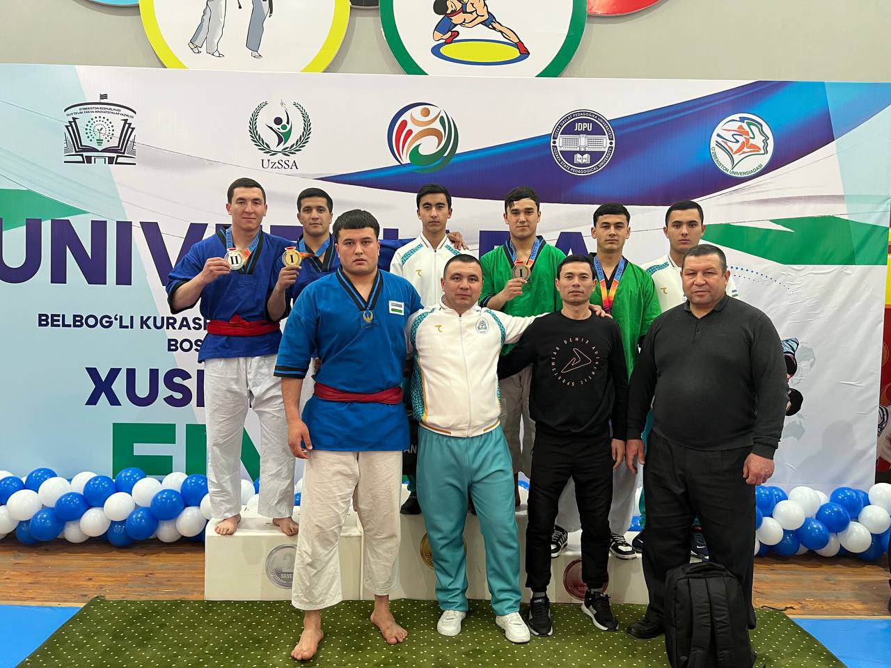 "Universiada" sport musobaqasining belbogʼli kurash turi boʼyicha final bosqichi yakunlandi.