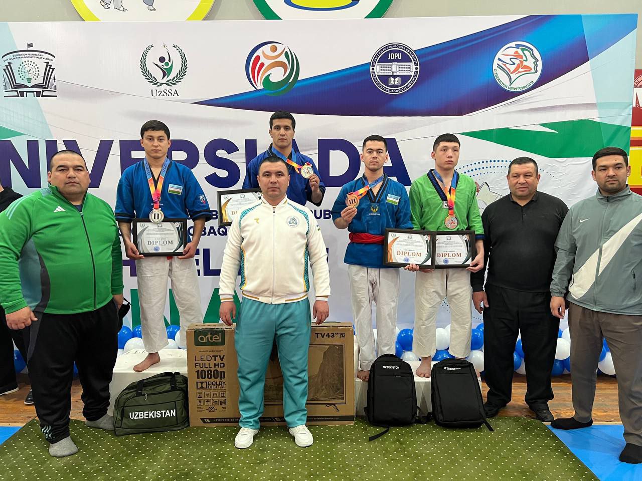 "Universiada" sport musobaqasining belbogʼli kurash turi boʼyicha final bosqichi yakunlandi.