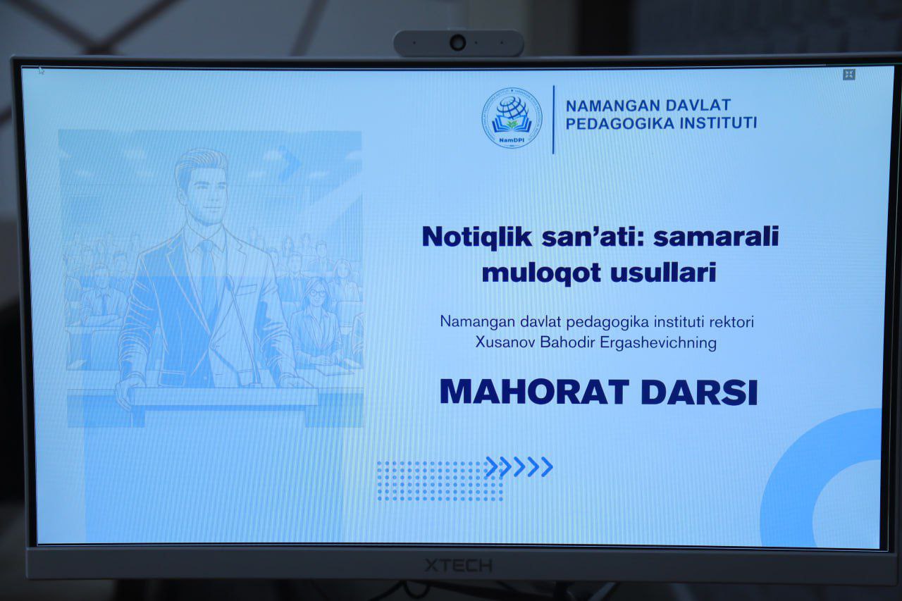 NamDPIda "Notiqlik klubi" tashkil etildi