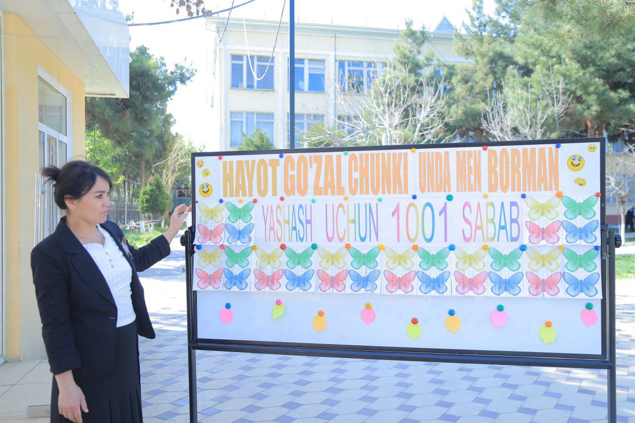 "Yashash uchun 1001 sabab" mavzularida psixologik aksiya tashkil etildi.