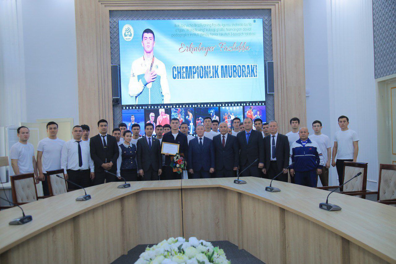 NamDPI talabasi Fazliddin Erkinboyev — jahon chempioni!