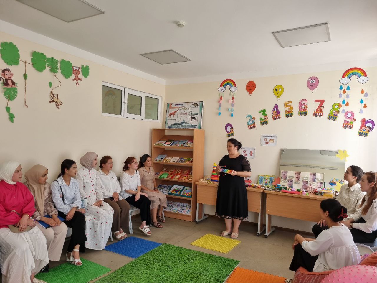 “Logoped xonasining jihozlanishi” mavzusida 14 nafar iqtidorli talabalar ishtirokida to‘garak tashkil etildi.