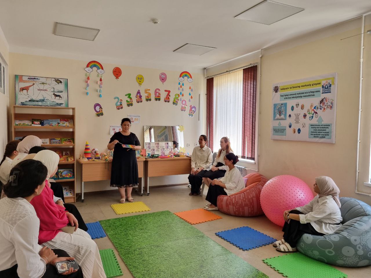“Logoped xonasining jihozlanishi” mavzusida 14 nafar iqtidorli talabalar ishtirokida to‘garak tashkil etildi.