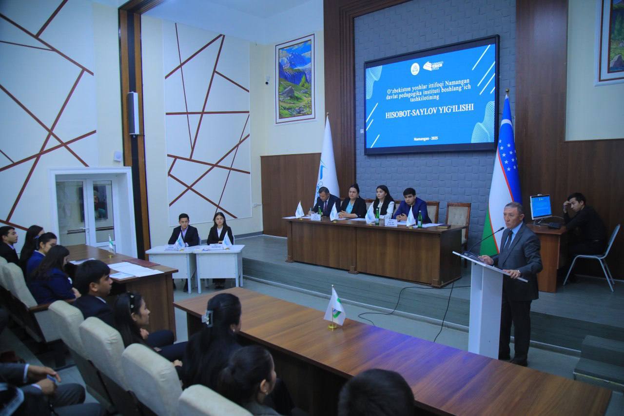 O’zbekiston yoshlar ittifoqi institut boshlang’ich tashkilotining Hisobot-saylov yig’ilishi