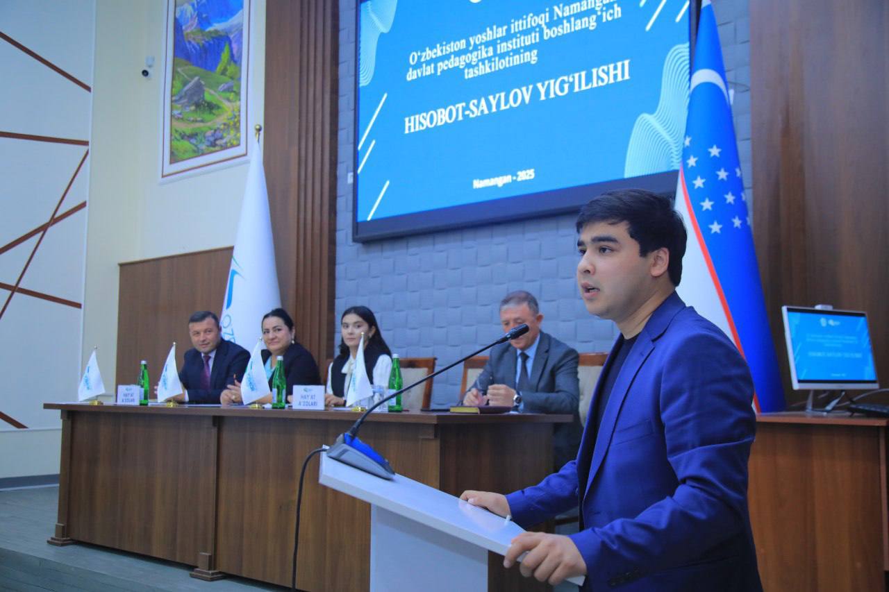 O’zbekiston yoshlar ittifoqi institut boshlang’ich tashkilotining Hisobot-saylov yig’ilishi