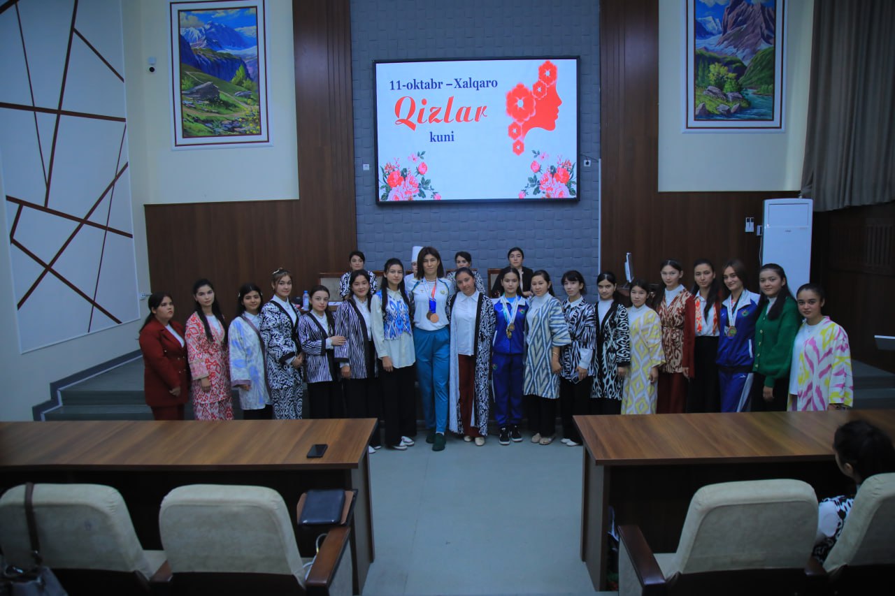 Viloyatning iqtidorli va chempion qizlari bilan uchrashuv tashkil etildi