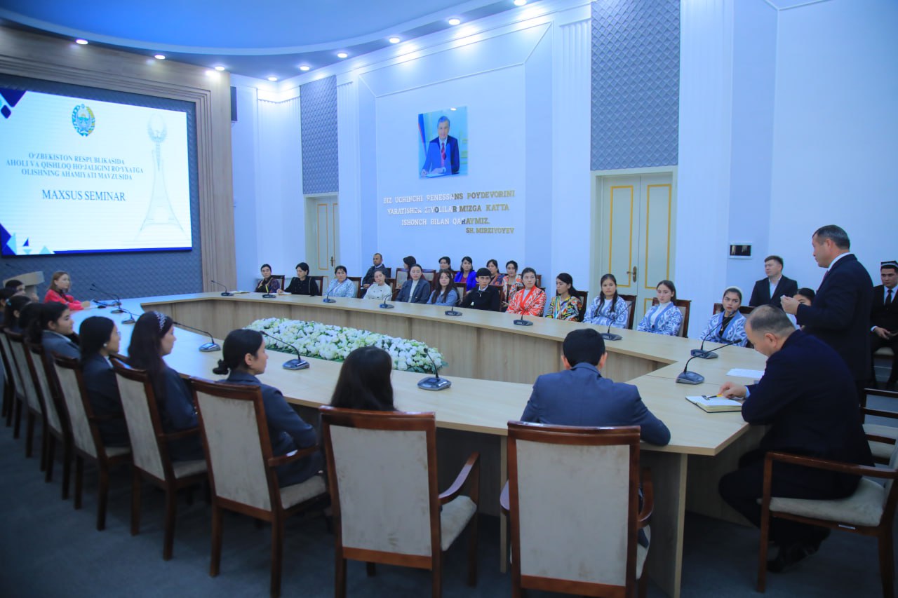 Namangan davlat pedagogika institutida aholini va qishloq xo‘jaligini ro‘yxatga olish jarayonlariga bag‘ishlangan maxsus seminar tashkil etildi.