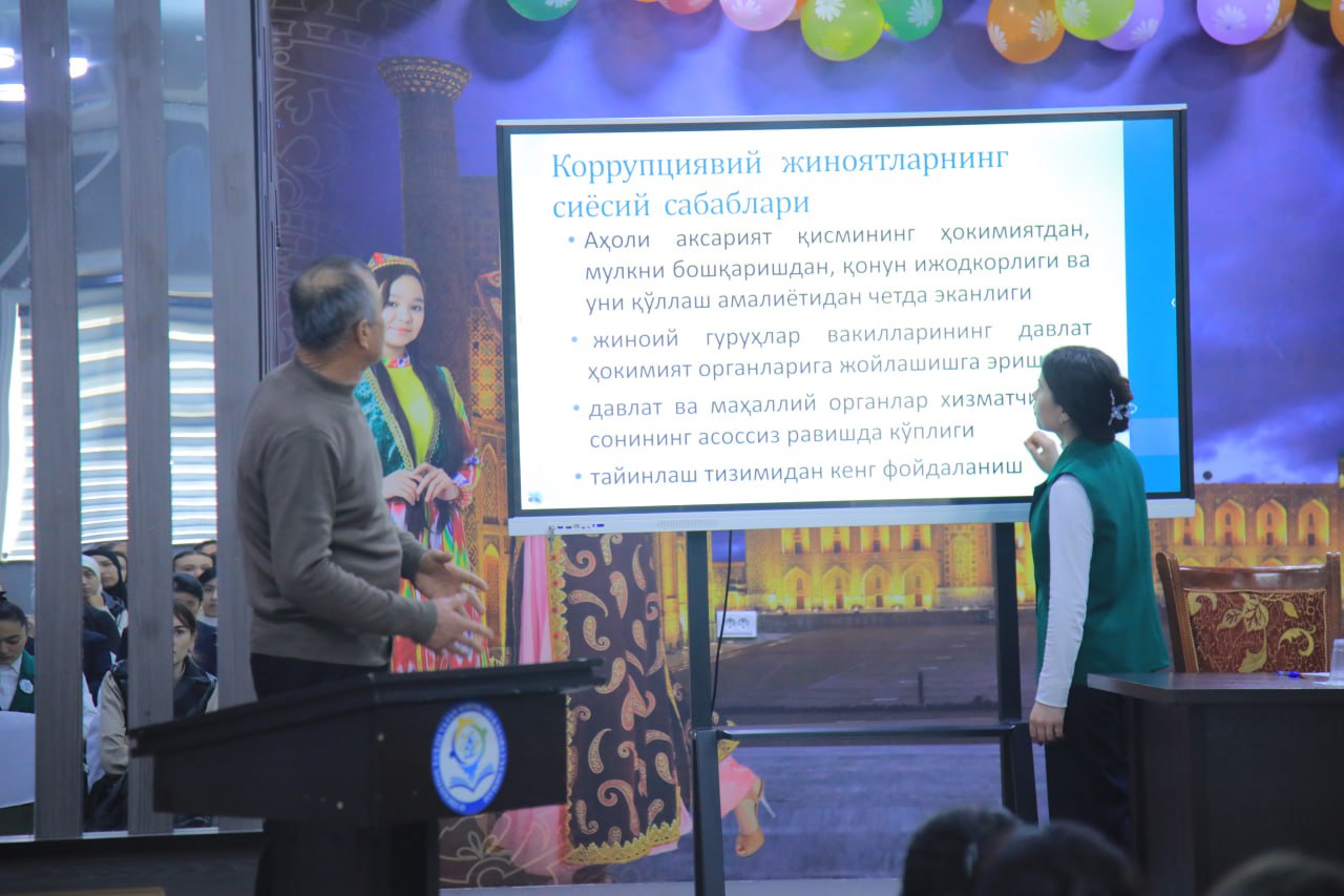 KORRUPSIYA — JAMIYAT TARAQQIYOT KUSHANDASI