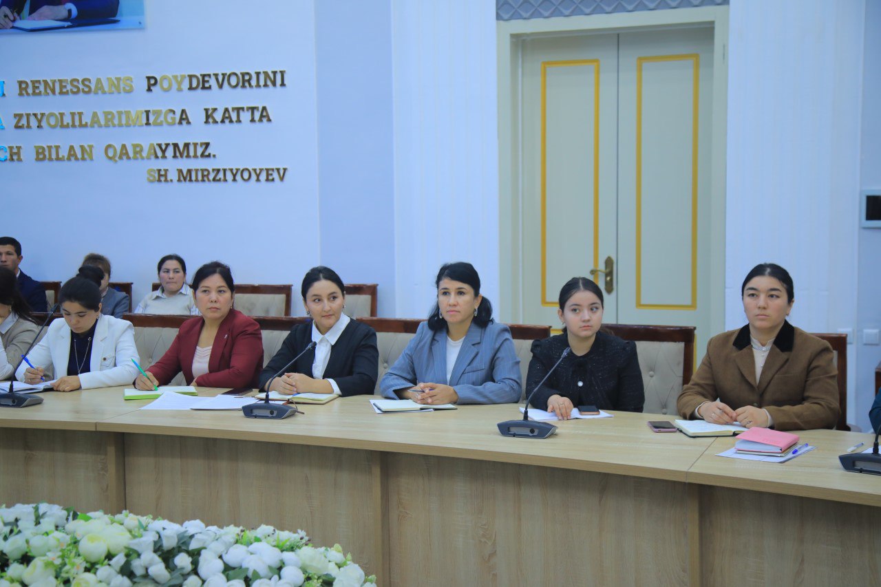 Namangan davlat pedagogika institutida Respublika ishchi guruhi vakillari tomonidan ma’naviy-ma’rifiy ishlar faoliyatini tahlil qilindi