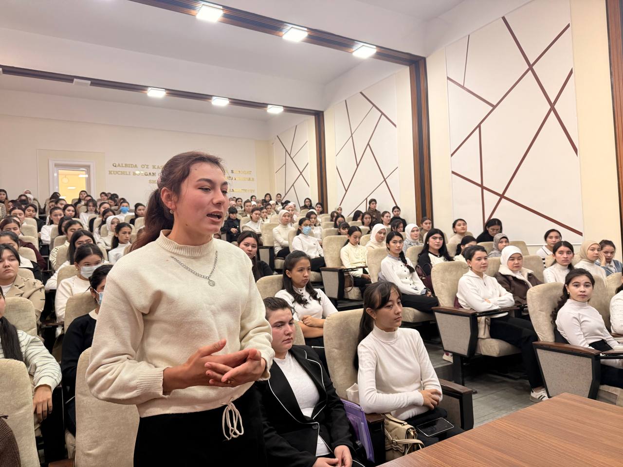 KELAJAK SOATI” RUKNI DOIRASIDA “BIZ ZO‘RAVONLIKKA QARSHIMIZ” MAVZUSIDA “MA’RIFAT DARSI” O‘TKAZILDI