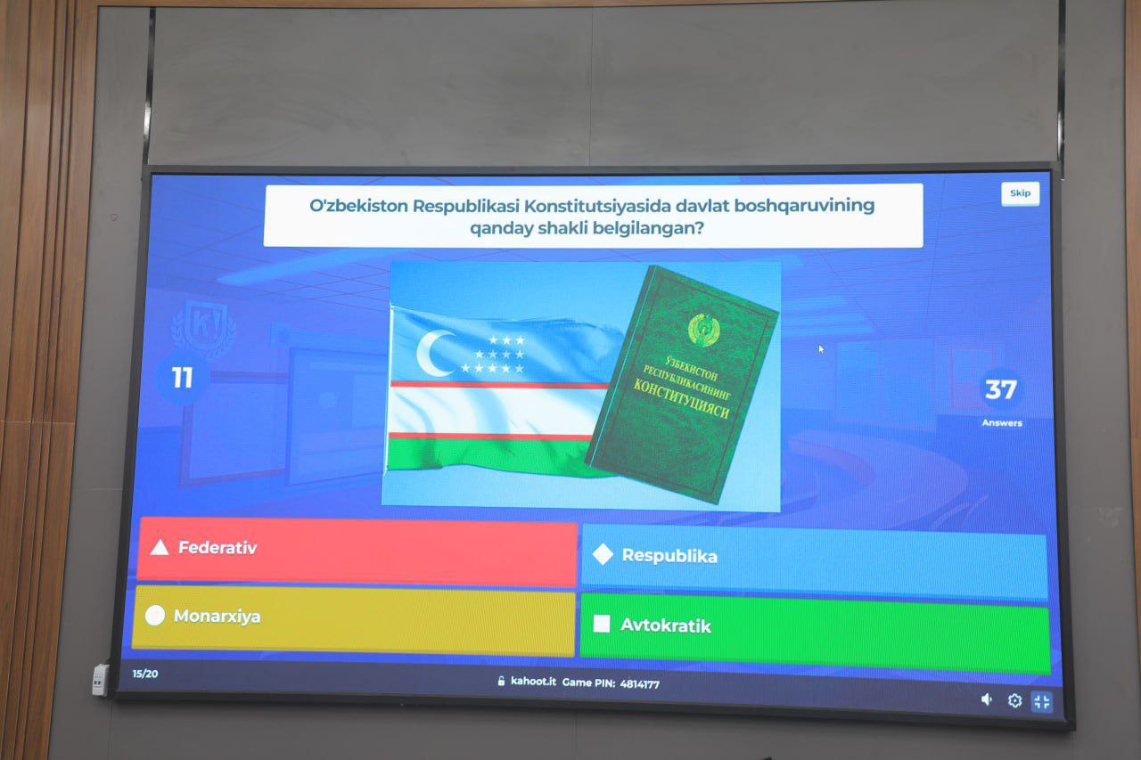 “Konstitutsiya — inson qadri, erkinlik, tenglik va adolat garovi!”