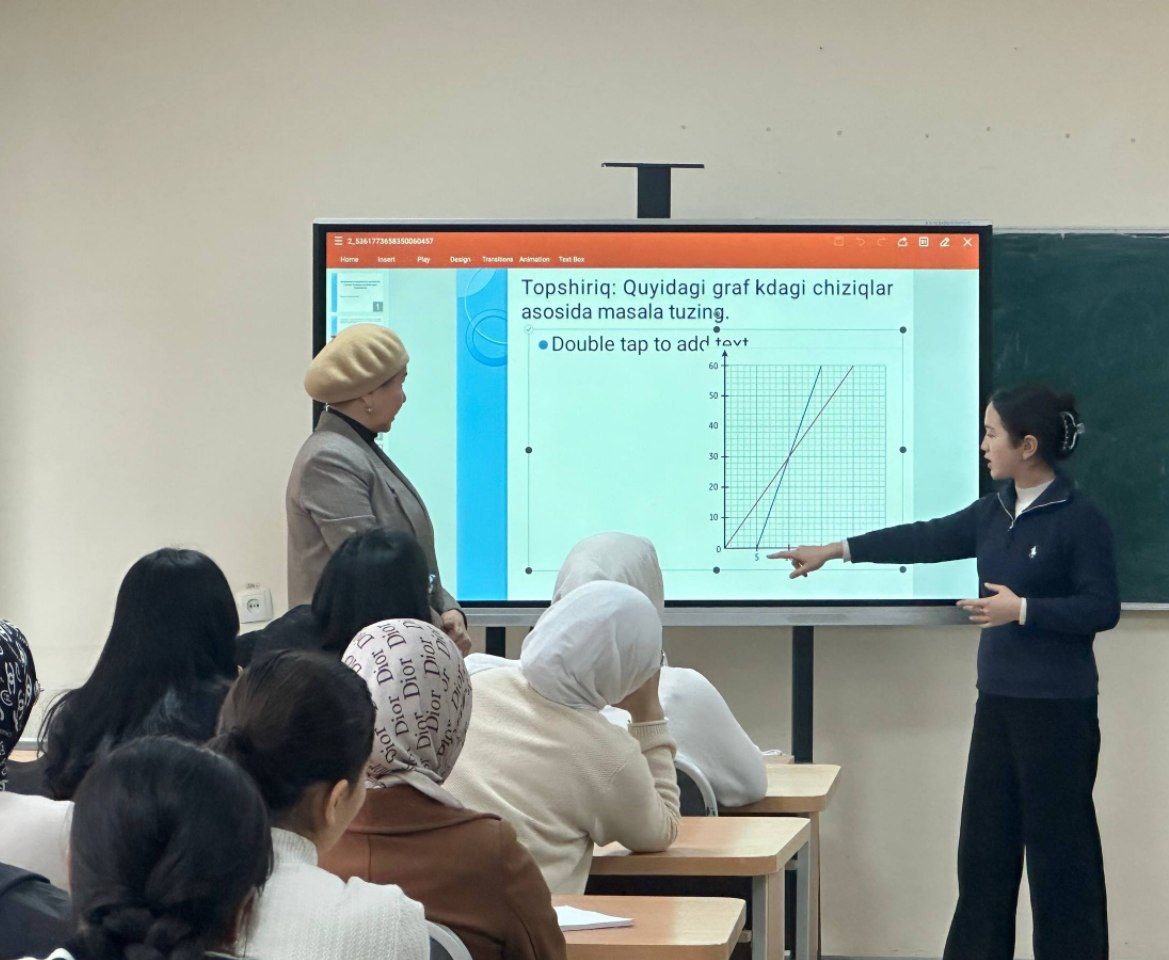 "Analitik geometriya" fanidan ma'ruza mashg'uloti tashkil etildi.