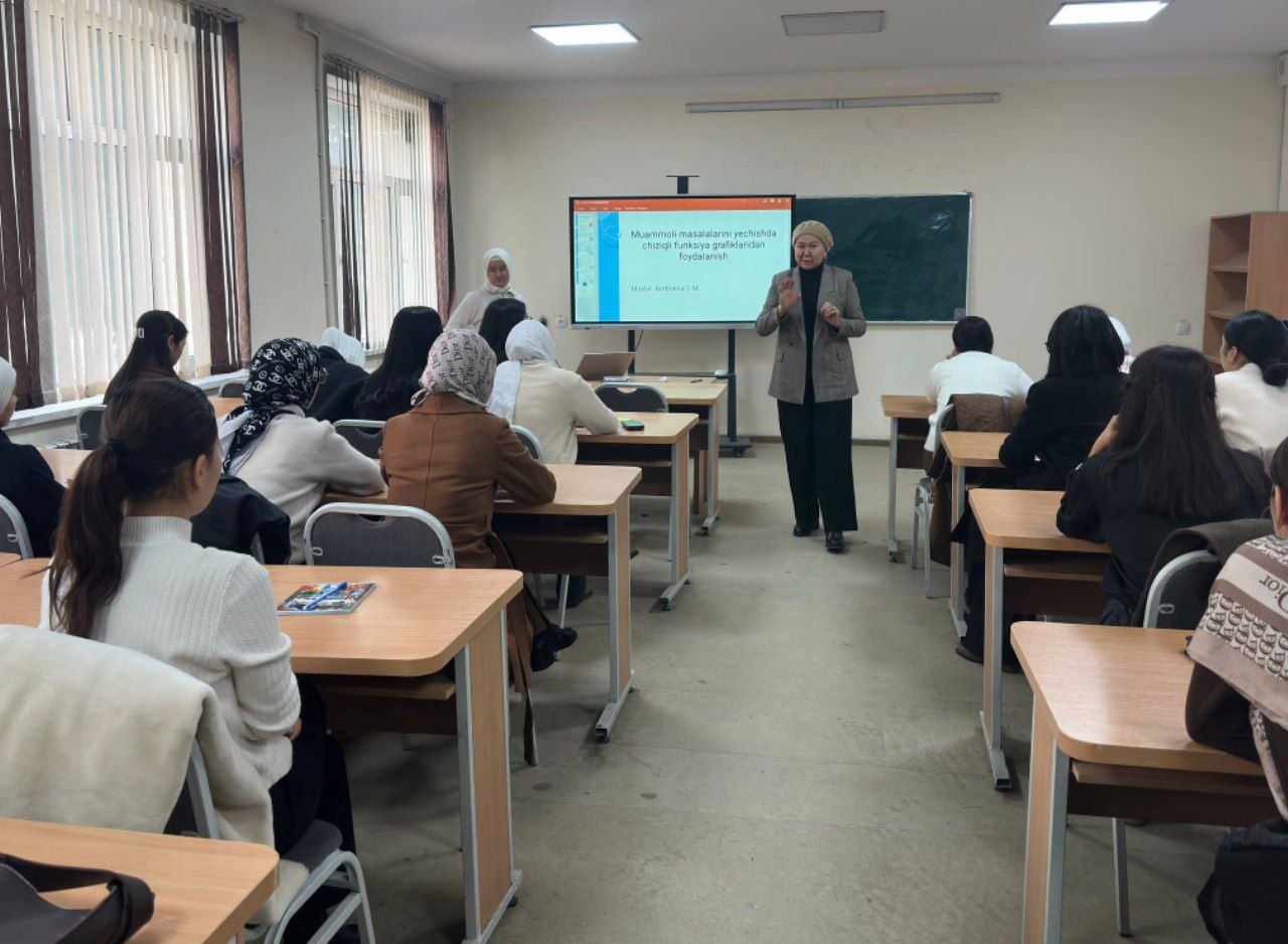 "Analitik geometriya" fanidan ma'ruza mashg'uloti tashkil etildi.