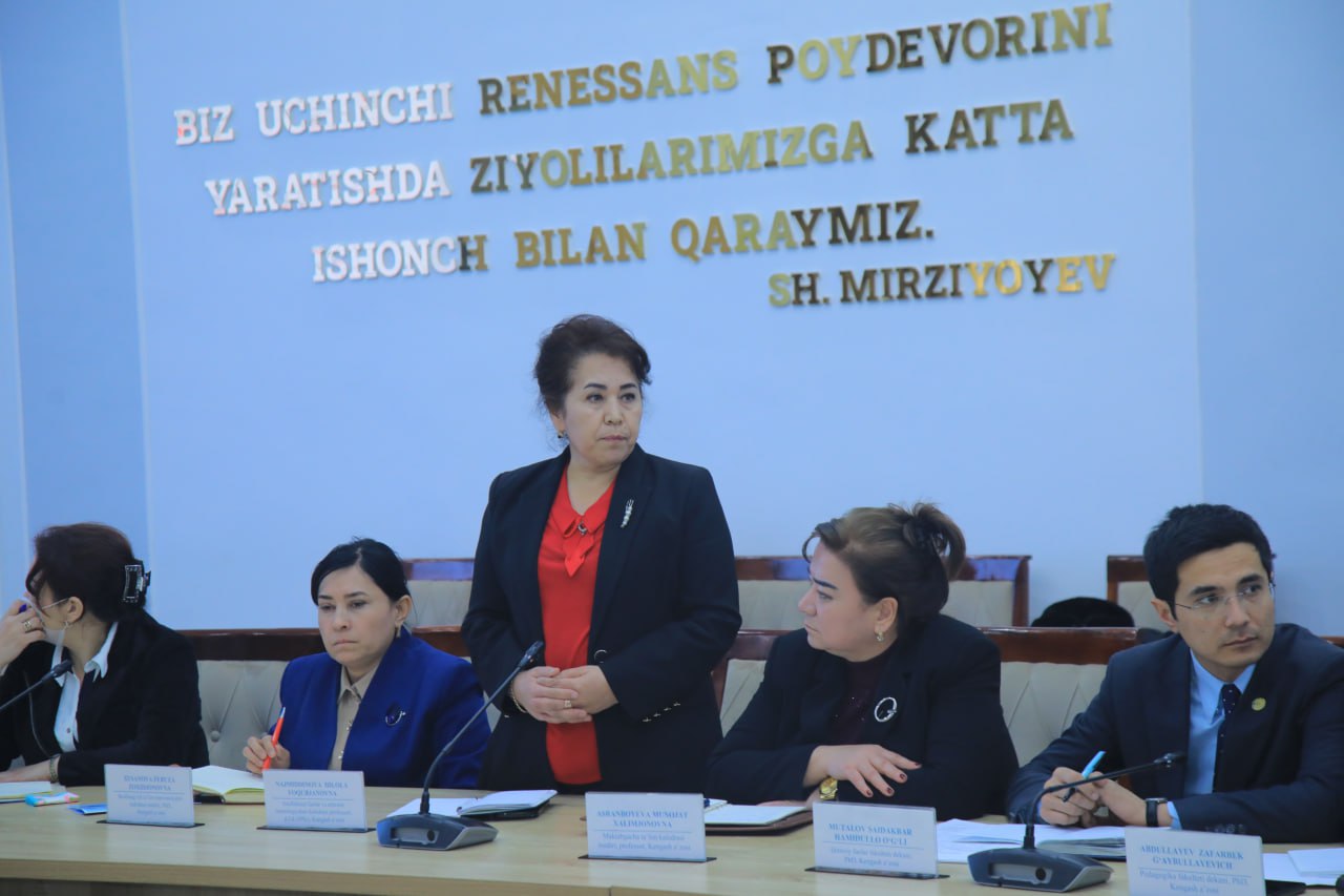 Namangan davlat pedagogika institutida navbatdagi Kengash yig‘ilishi bo‘lib o‘tdi