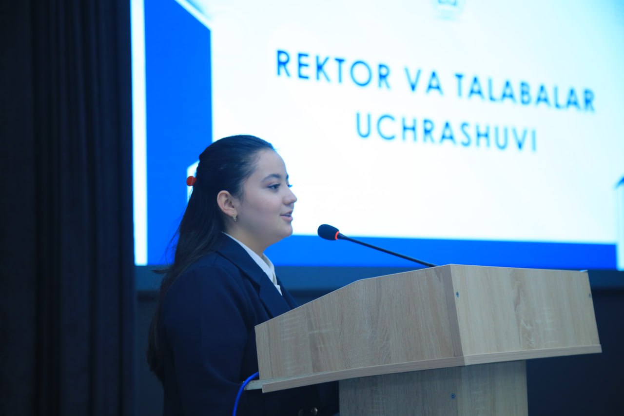 YOSHLAR KUNI DOIRASIDA REKTOR VA YOSHLAR UCHRASHUVI O‘TKAZILDI