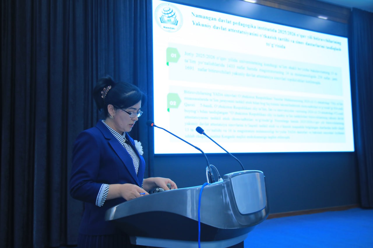 Namangan davlat pedagogika institutida navbatdagi Kengash yig‘ilishi bo‘lib o‘tdi