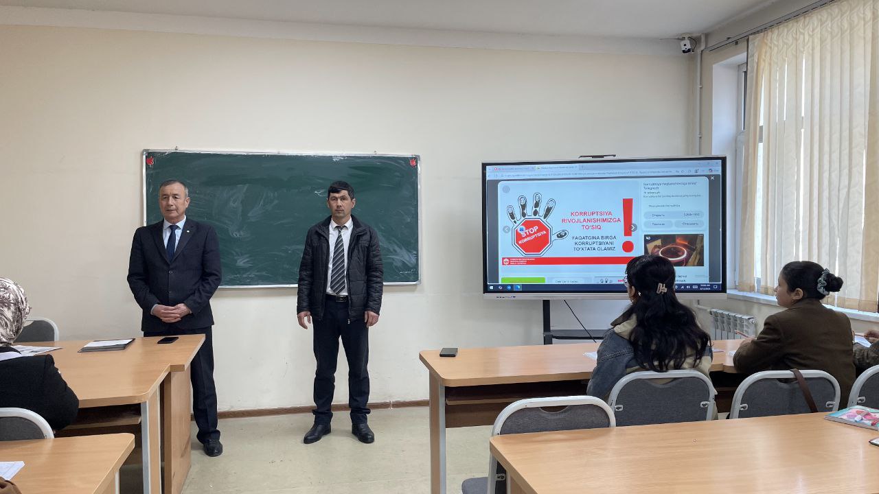 "Korrupsiya rivojlanishimizga toʻsiq" mavzusida davra suhbati tashkil etildi