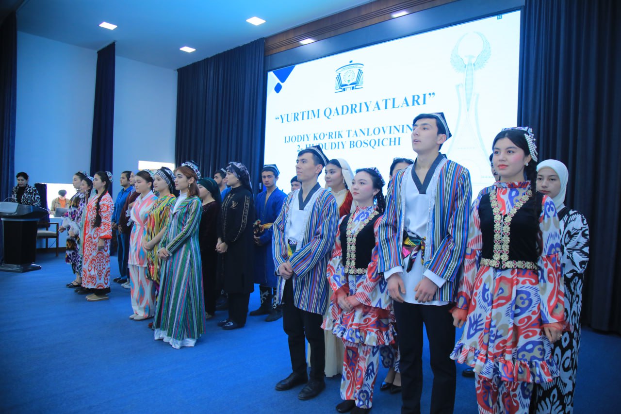 Namangan viloyatidagi oliy ta’lim muassasalari o‘rtasida “Yurtim qadriyatlari” ko‘rik-tanlovining hududiy bosqichi bo‘lib o‘tdi.
