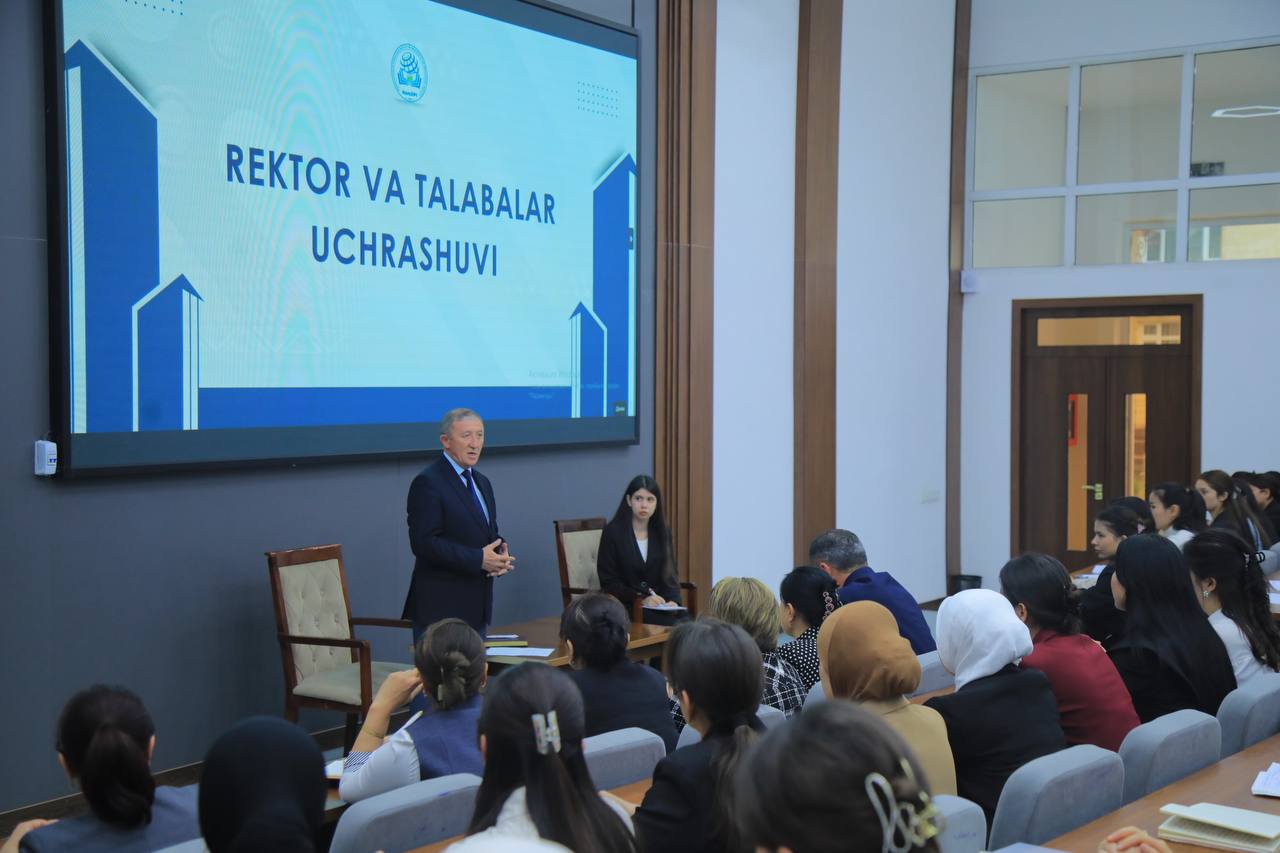“Yoshlar kuni” doirasida “Rektor va yoshlar uchrashuvi” tashkil etildi