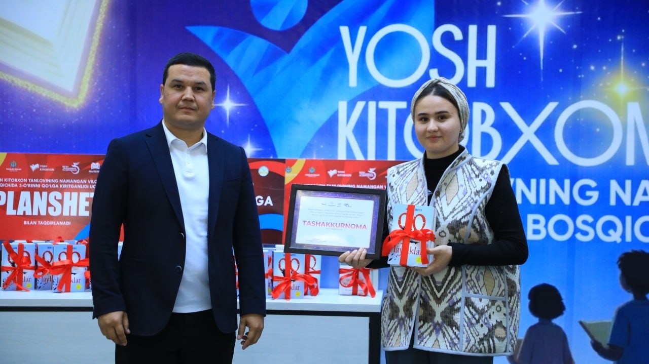 NamDPI talabasi “Yosh kitobxon” tanlovining viloyat bosqichida faxrli 3-o‘rinni egalladi.