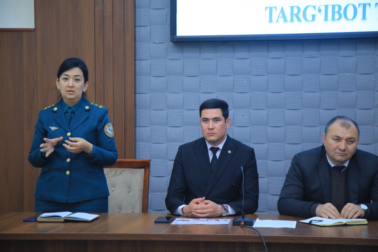 Talabalar bilan profilaktik tadbirlar davom etmoqda