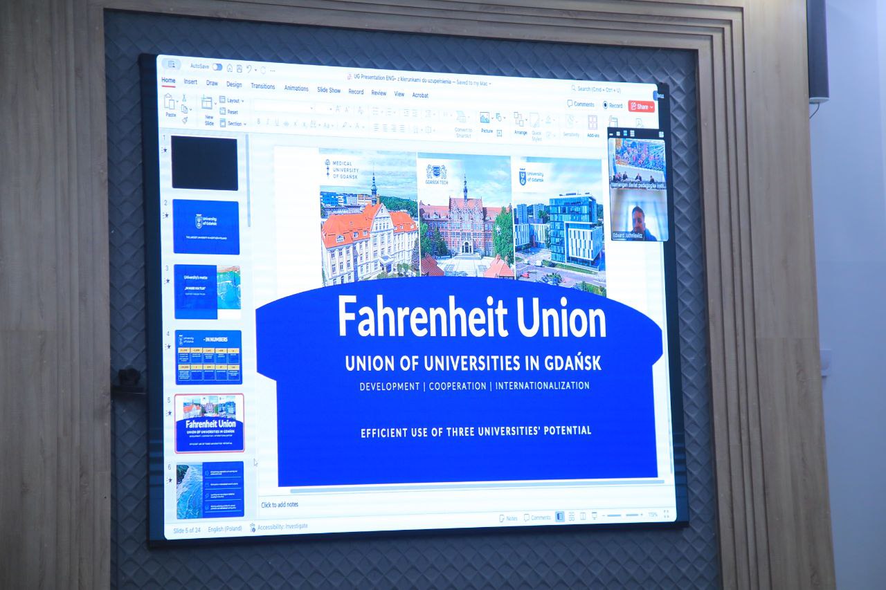 Polsha davlatining TOP–1000 talikka kiruvchi Gdansk universiteti bilan ikki tomonlama hamkorlikni yanada rivojlantirish uchun uchrashuv o‘tkazdi.