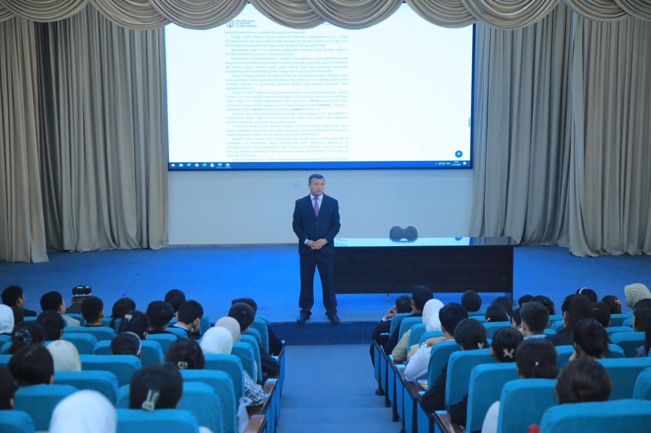 "KELAJAK SOATI" RUKNI OSTIDA "MA'RIFAT DARSI" O'TKAZILDI