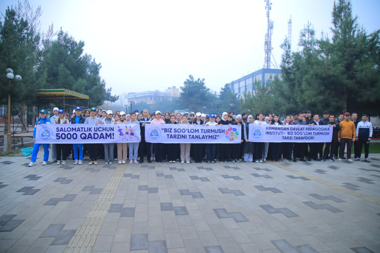 SALOMATLIK UCHUN 5000 QADAM AKSIYASI !