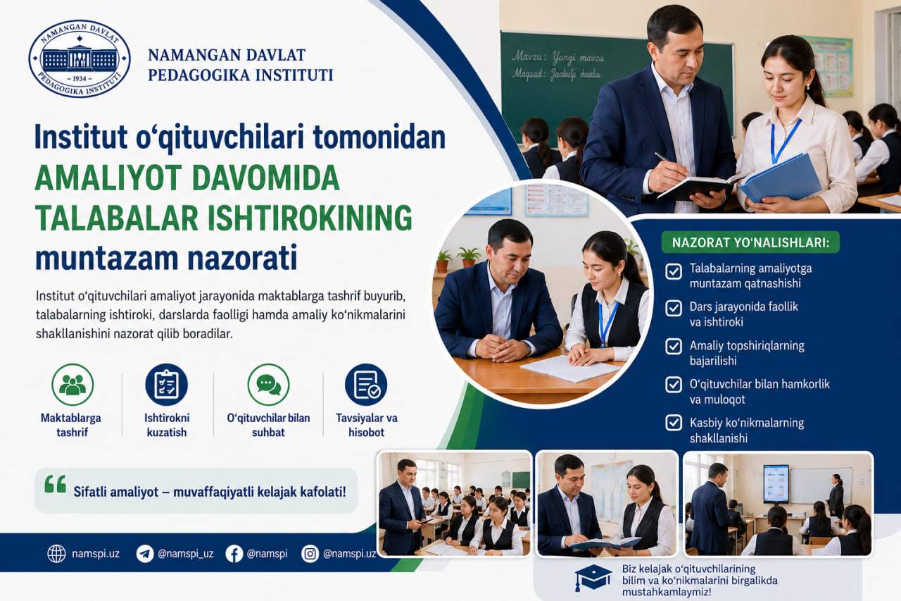 Amaliyotchilar faoliyati o‘rganildi