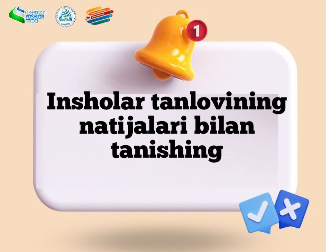 “USTOZ VA SHOGIRDLIK – YUKSAK MA’NAVIY QADRIYAT” mavzusida o'tkazilgan insholar tanlovini natijalari bilan tanishing