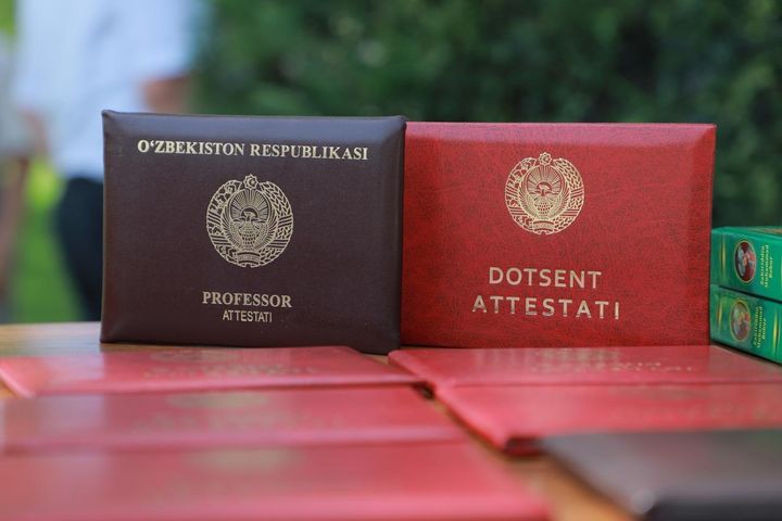 NamDPI ning quyidagi professor-oʻqituvchilari ilmiy unvon va ilmiy darajalariga tasdiqlandi