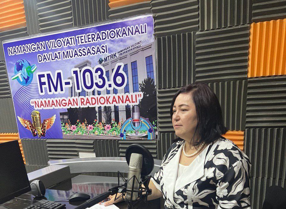 FM-103.6 "Namangan radiokanali"ning navbatdagi jonli efirida Namangan davlat pedagogika instituti