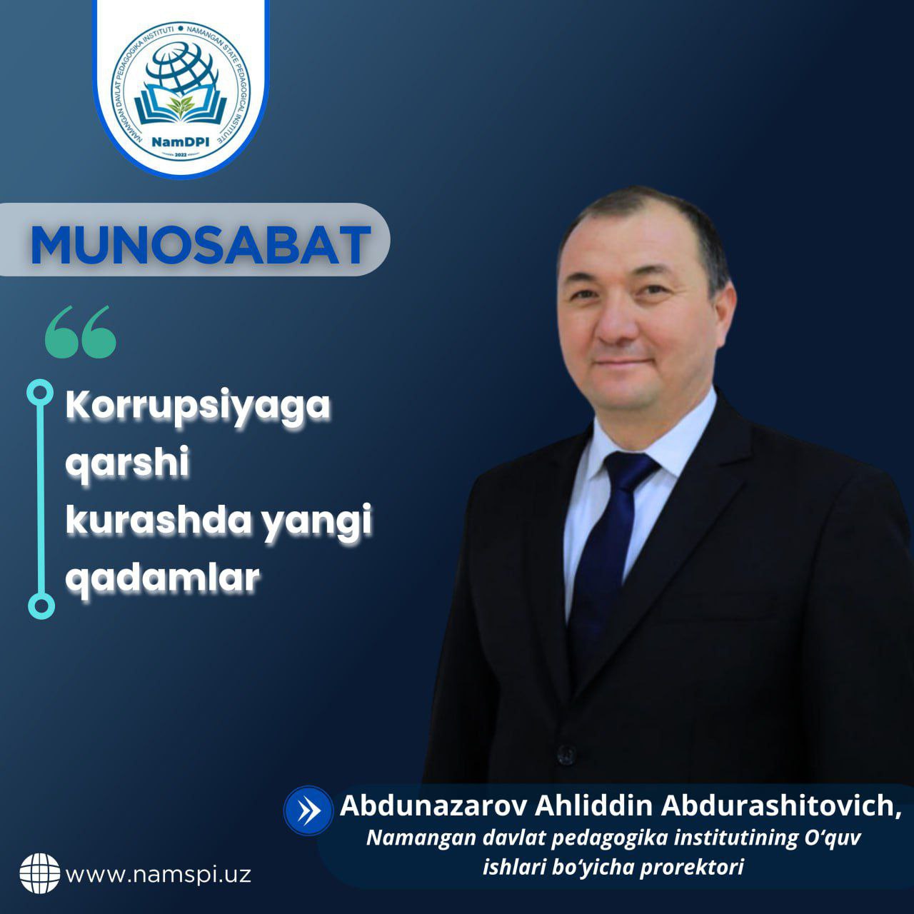 Korrupsiyaga qarshi kurashda yangi qadamlar